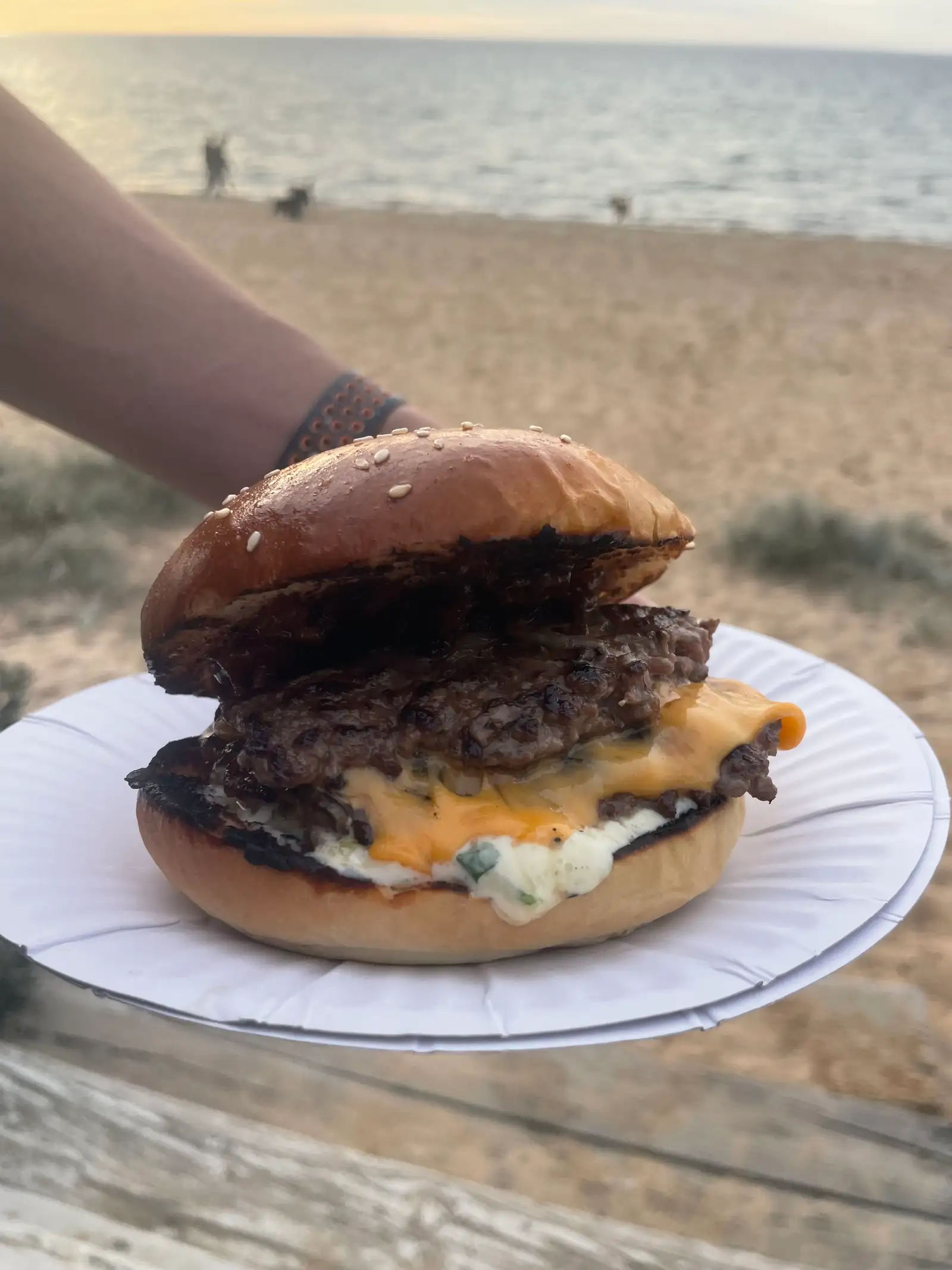 Burgers down the beach